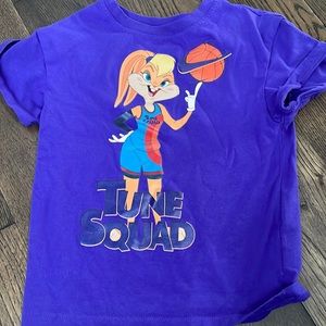 Nike tune squad toddler size 4 purple t shirt